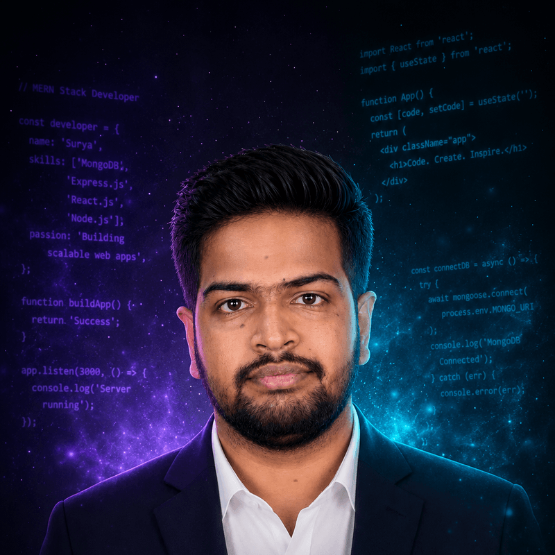Somani Abdulla Surya Teja — MERN Developer